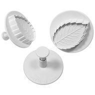 PME RLL660 Plunger Cutters, Veined Rose Leaf