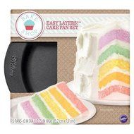 Wilton 5 Piece Easy Layer Cake Pan Set