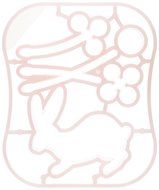 Clover Applique Mold, Rose Design N3