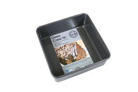 Prochef Teflon Deep Square Cake Tin, Graphite