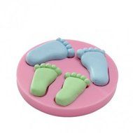 UR Bakeware 3D Little Baby Feet Silicone Mold Chocolate Soap Mould N2