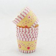 50psc Paper Cake Cup Cupcake Dessert Muffin Cases,pink dot N7