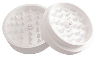 High-Quality Acrylic 2pc Grinder w/Magnet - Various Colors (White) N7