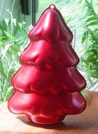 Wilton Red Iridescents Holiday Christmas Tree Pan 2105-2085 from 2002