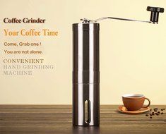 Kitchen Premium Ceramic Coffee Bean Grinder - Ceramic Burr Manual Grinder- Premium Quality Stainless Steel&#65293;Portable... N6