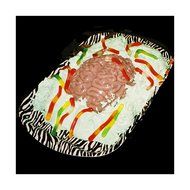 DIY Life Size BRAIN DESSERT JELLO GELATIN MOLD Zombie Food Halloween Horror Prop N5