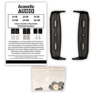 Acoustic Audio AA351B Indoor Outdoor 2 Way Black Speakers 2000 Watt 4 Pair Pack AA351B-4Pr N3