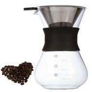 Premium Pour Over Drip Coffee Maker, Complete with an Elegant 12oz. Glass Carafe, Stainless Steel Filter AND Bonus... N4