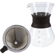 Premium Pour Over Drip Coffee Maker, Complete with an Elegant 12oz. Glass Carafe, Stainless Steel Filter AND Bonus... N6