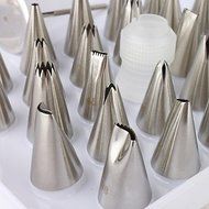 Sher DIY Cake Decoration Stainless Steel Flower Making Nozzles Set (26-Pack) N3