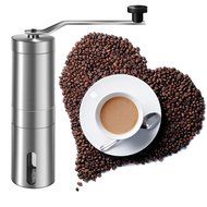 Manual Coffee Grinder, Amado Coarse Coffee Grinder Brushed Stainless Steel Manual Coffee Grinder N3