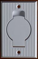 Vacuum Parts &amp; Accessories WHITE Standard Central Vacuum Wall Valve Inlet for Built-in Vacuum Cleaners