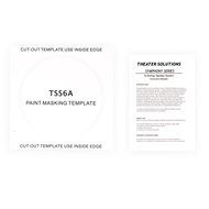 Theater Solutions TSS6A Home Theater Deluxe In Ceiling 6.5" Angled 6 Speaker Set 6TSS6A N2