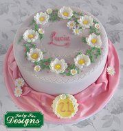 Miniature Frames - Floral Circle Embellishment Cake Mold