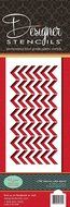 Designer Stencils C786 Chevron Cake Side Stencil, Beige/Semi-Transparent N3