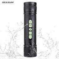 Bicycle bluetooth speakers - wireless speaker with led flashlight and 5200mAh power bank by SEASUM - waterproof... N5