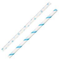 Wilton 1912-6001 Holiday Colored Lollipop Sticks, Blue and White Striped