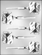 CK Products 2-1/4-Inch Rose Sucker Chocolate Mold