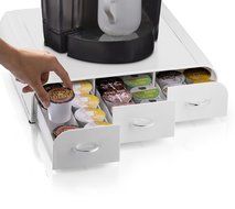 Mind Reader Anchor' Coffee Pod Storage Drawer for 50 Nespresso Capsules, White N34