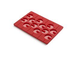 Lekue 3D 12 Cavities Lollipop Mold, Red N3