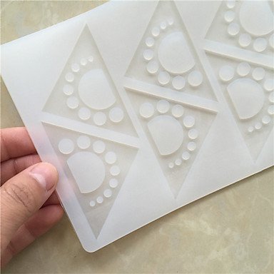 Y&XL&H 8 Hole Sun in Triangle Shape Chocolate Plugin Mold for Cake Decoration Baking Mold Silicone Material N3