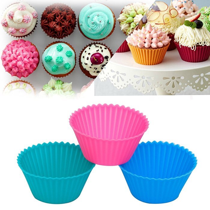 CTKcom 24 pack Silicone Cupcake Baking Muffin Cups Liners Molds Sets, Non-Stick,Heat Resistant,BPA Free,Reusable... N3