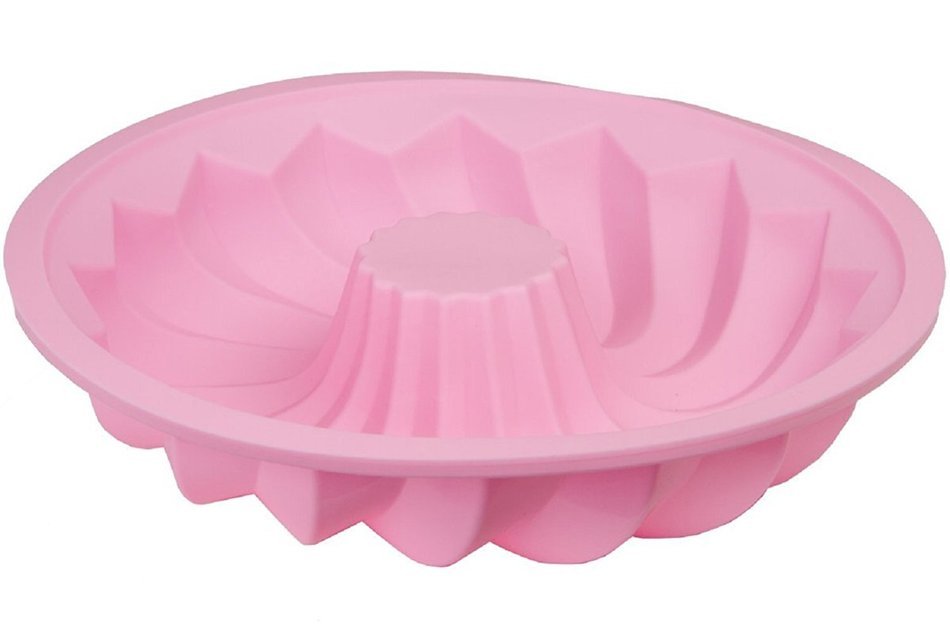 GHMZ Cake Mold 10 Inch Silicone Pan-Pink