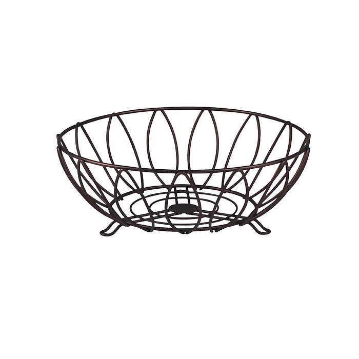 Spectrum Diversified Leaf Fruit Bowl, Black N3