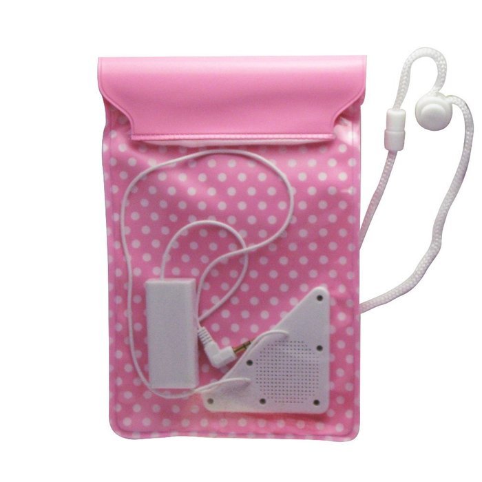 Bag-Type Waterproof Speakers for Smartphone (Pink) N3