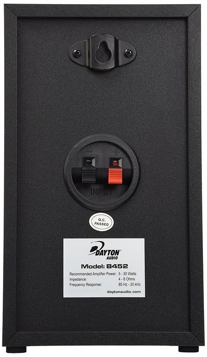 Dayton Audio B452 4-1/2" 2-Way Bookshelf Speaker Pair (Black)