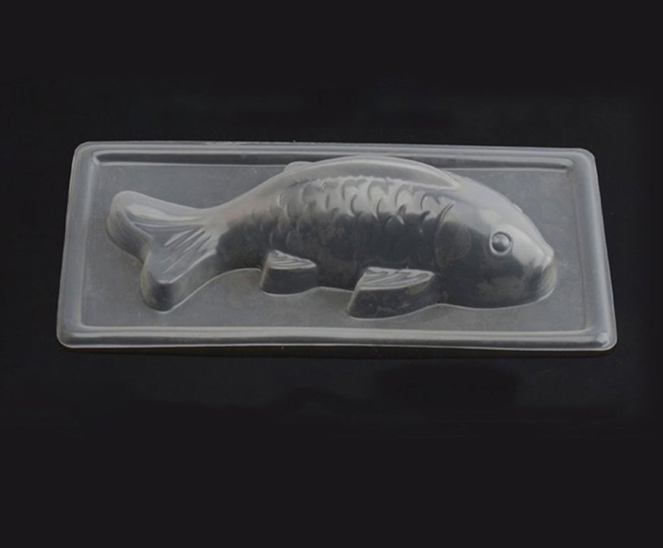 Fashionclubs 3D Koi Fish Plastic Jelly Chocolate Fondant Mold Sugarcraft Mold (L) N6