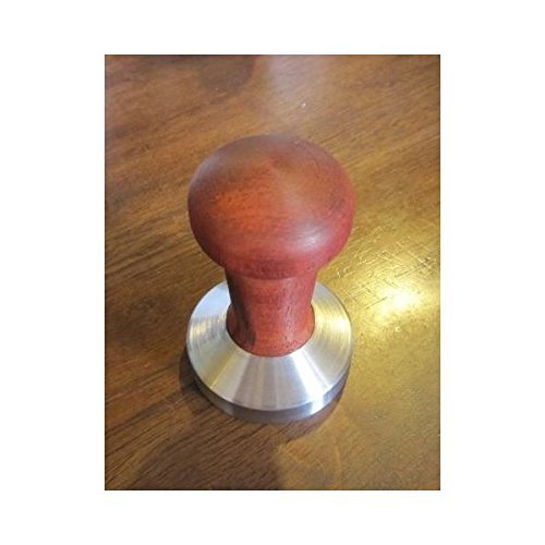 58mm Stainless Steel Tamper with Natural Rosewood Handle