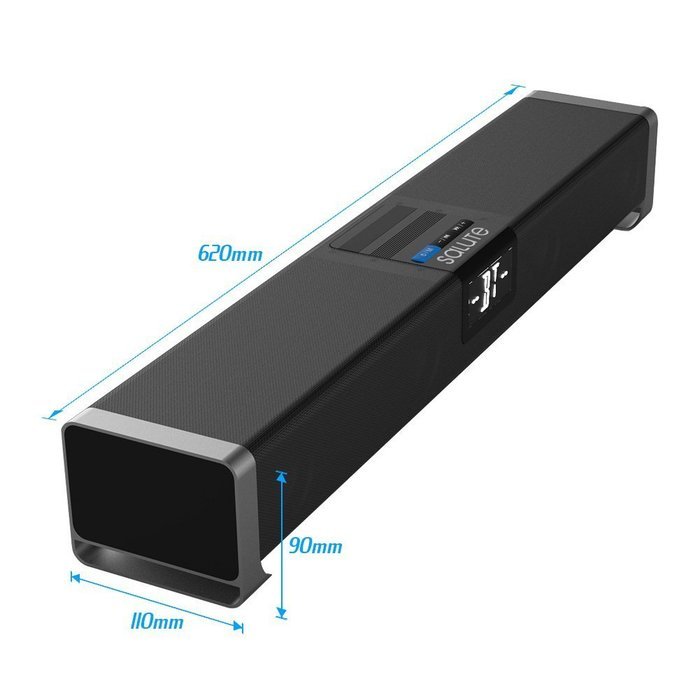 Salute 24 Inch 2.2 Channel Bluetooth Sound Bar with ntegrated Deep Bass and Infrared Remote Control N4