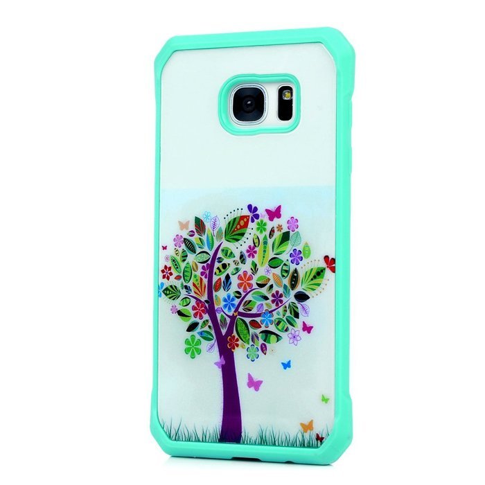 Badalink Galaxy S7 Edge Case Shockproof Drop Protection TPU Bumper Frame + Colorful Painting Hard PC Protective... N32