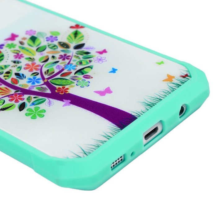 Badalink Galaxy S7 Edge Case Shockproof Drop Protection TPU Bumper Frame + Colorful Painting Hard PC Protective... N33