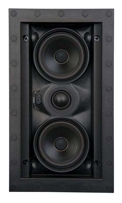 SpeakerCraft Profile AIM LCR3 One In-Wall Speaker with Pivoting Woofer - Each (Black)