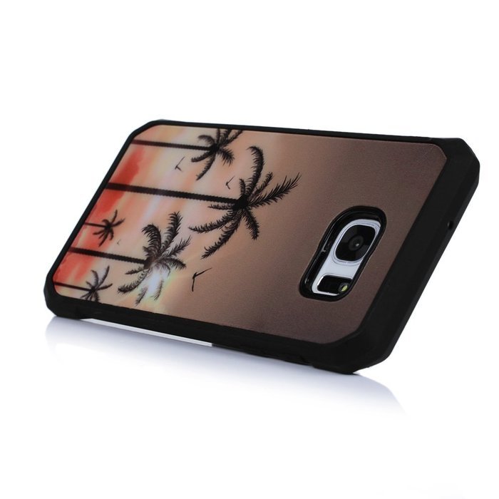 Badalink Galaxy S7 Edge Case Shockproof Drop Protection TPU Bumper Frame + Colorful Painting Hard PC Protective... N37