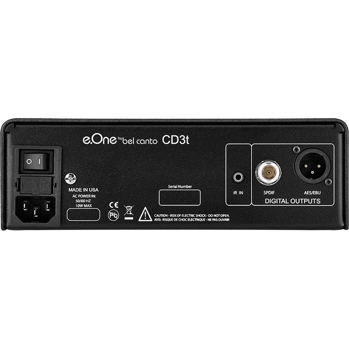 Bel Canto CD3t CD Transport with Black Faceplate N2