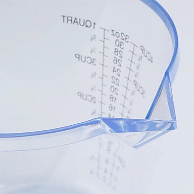 Sher 1L Measuring Cups & Spoons,Transparent Plastic N5