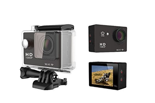 Anng W9 2.0 Inch WiFi Ultra HD Sport Action Camera Waterproof (Black)