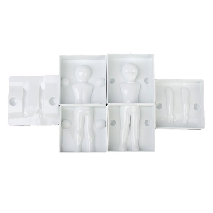6pcs Fondant Cake Icing Mold Sugarcraft Decoration 3D Children Body Parts N3