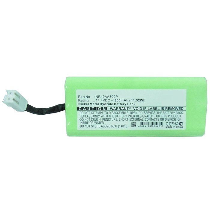 Exell EBVB-161 NiMH 14.4V 800mAh Vacuum Battery For PHILIPS FC8800, FC8802 Vacuums. Replaces PHILIPS NR49AA800P... N4