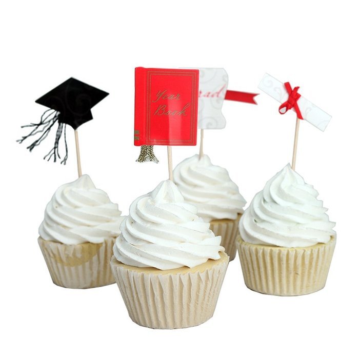 Tonnier - &hearts; Festival Series &hearts; - Christmas Set of 24 Pieces - Cake and Cupcake Toppers, Decoration N5