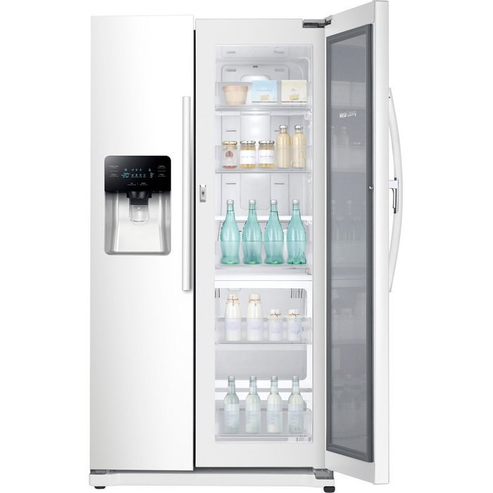 Samsung RH25H5611WW 24.7 Cu. Ft. White Side-By-Side Refrigerator - Energy Star