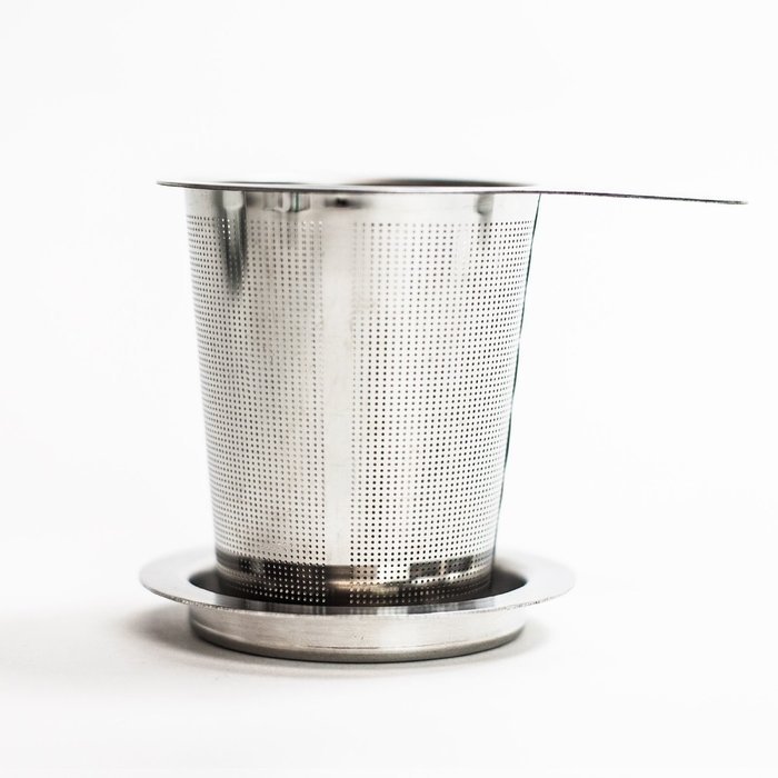 HUJI Extra Fine Mesh Stainless Steel Non-magnetic Lead Free Tea Infuser Strainer Steeper with Lid (2, Stainless...
