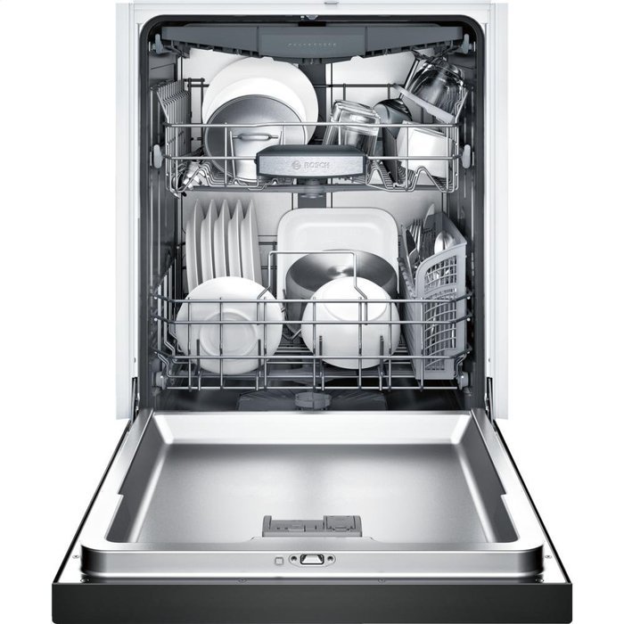 Bosch SHE65T56UC 500 24" Black Semi-Integrated Dishwasher - Energy Star