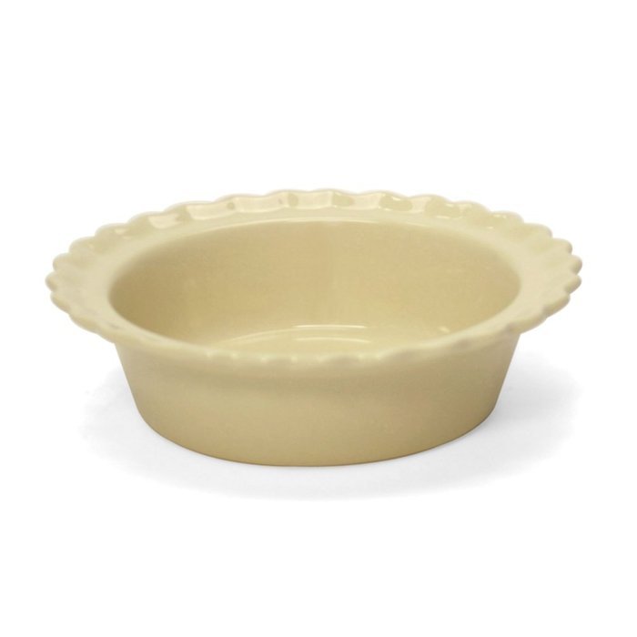 Chantal Classic Individual 5 Inch Pie Dish, Glossy Light Vanilla