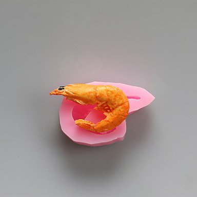 Sher Shrimp Chocolate Silicone Molds,Cake Molds,Soap Molds,Decoration Tools Bakeware N3
