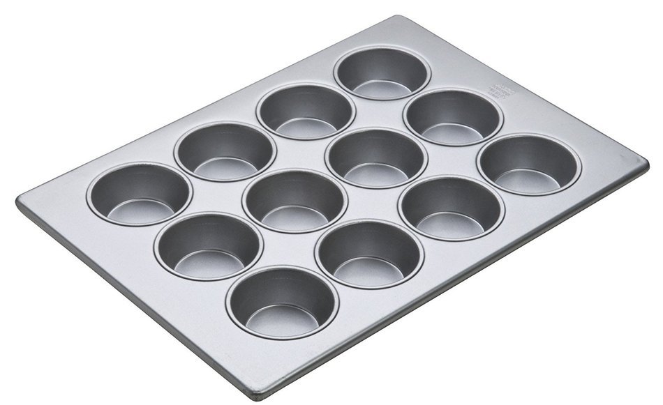 Focus Foodservice Commercial Bakeware 12 Count 3-1/2-Inch Jumbo Muffin Pan N2