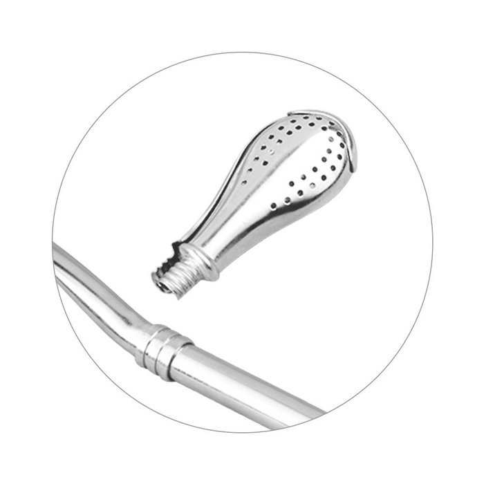 GFDesign Yerba Mate Bombilla Gourd Drinking Filter Straws Stirrer Food-Grade 18/8 Stainless Steel - Set of 2 with... N8